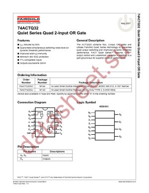 74ACTQ32SCX datasheet  